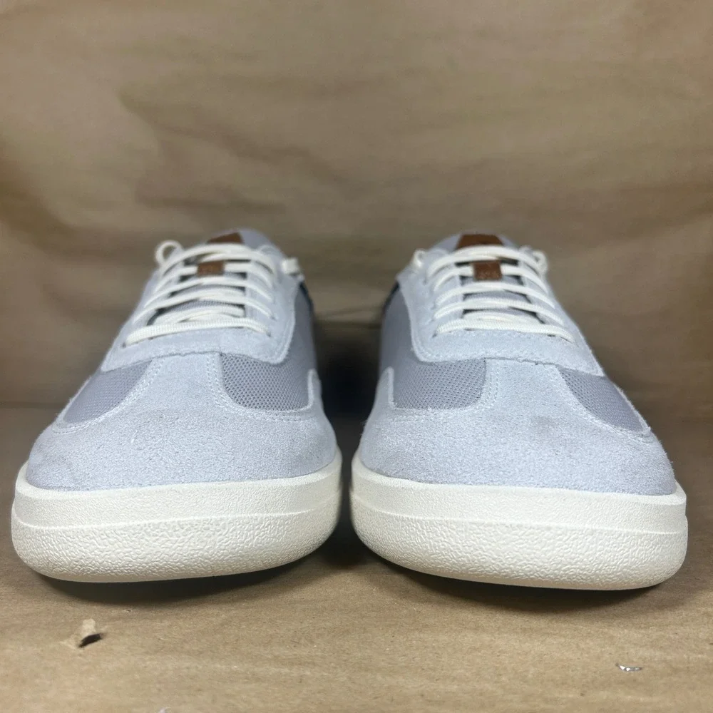 Olukai Punini Sneakers Mens 11 Grey Solid Mesh Suede Low Top Drop-In Heel 10514
